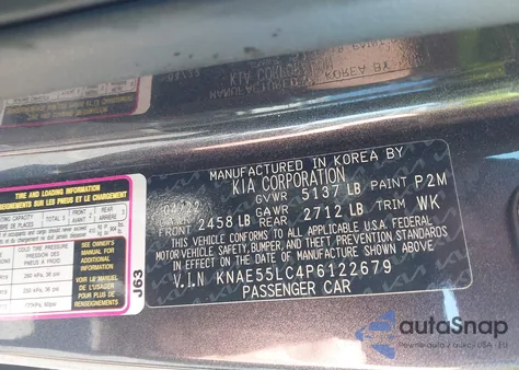 2023 Kia Stinger Gt2 from USA, damaged, VIN KNAE55LC4P6122679